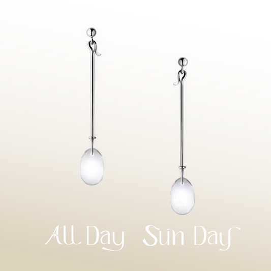 Nature's Elegance in Drops - Crystal Clear Cascade Earrings