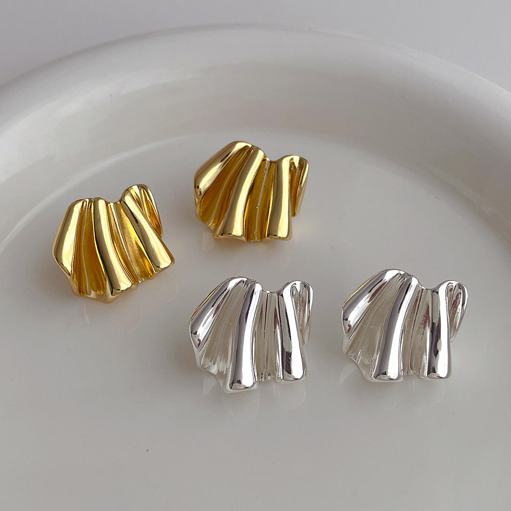 Sleek Aurora Fold Earrings