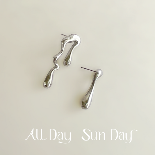 Liquid Metal Earrings